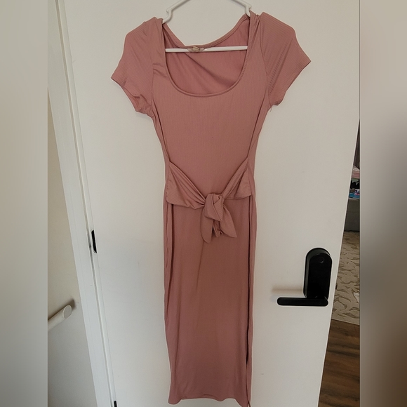 See You Monday Dresses & Skirts - See You Monday Mauve Pink Maxi Dress